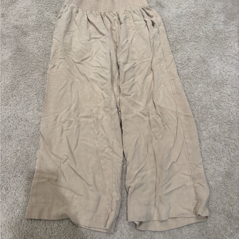 Double Zero Linen Beige Trousers